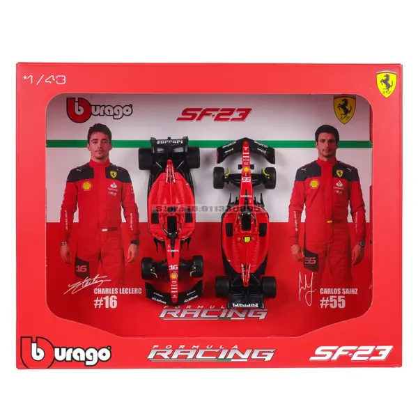 Bburago 1:43 F1 Twin Car Gift Box Set - Image 4