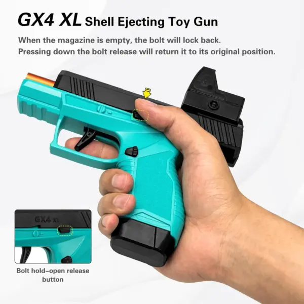 Mini Gx4 Toy Gun with Soft Bullets - Image 3