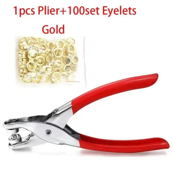 1/4 Inch Grommet Eyelet Plier and Punch Kit - Image 2