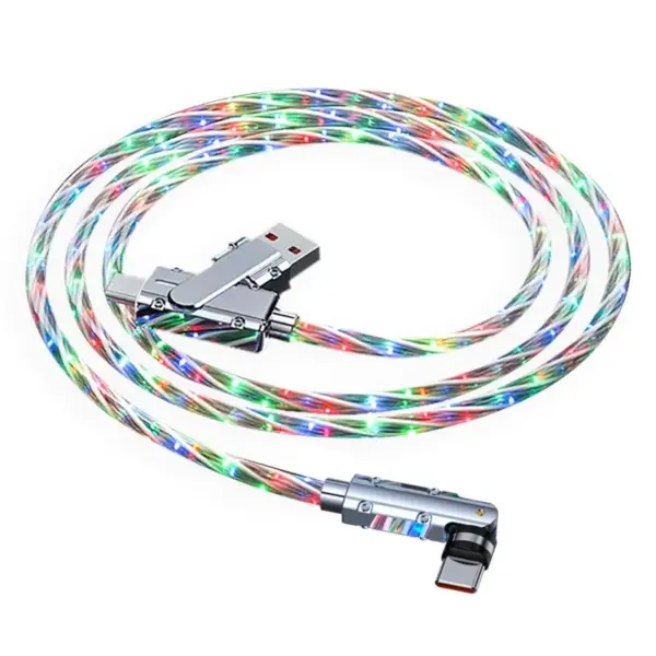 2 in 1 USB-C Charging & Data Cable with LED Light - Image 2
