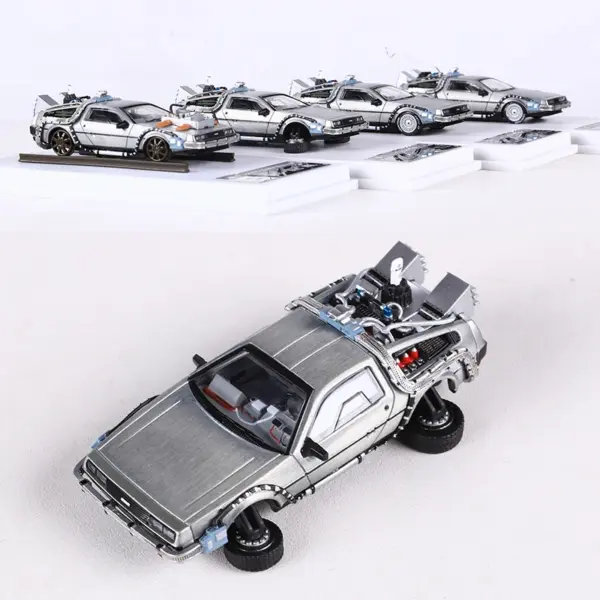 DeLorean DMC Time Machine 1:64 Diecast Model - Image 2