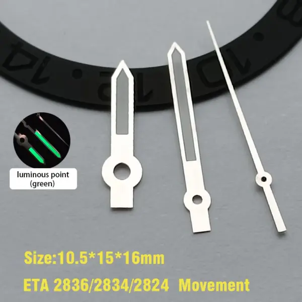 Glow-in-the-Dark Watch Hands for ETA 2824/2836 - Image 4