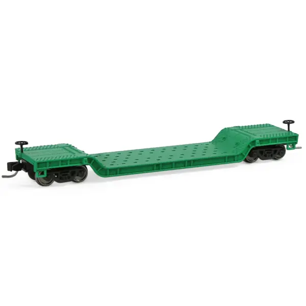 Evemodel N Scale Depressed Center Flat Car Model with 20ft Container - Image 12