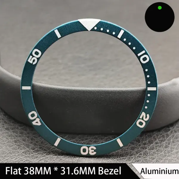 38mm Green Luminous Ceramic Watch Bezel Insert - Image 21