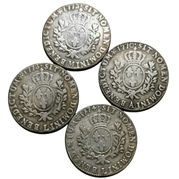 Louis XV Silver Replica 1 Ecu Coin 1770-1774 - Image 6