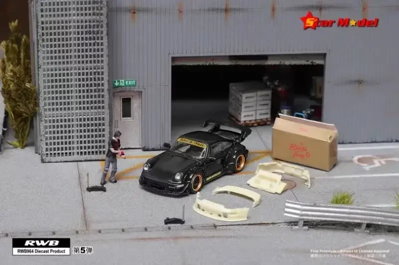 Star 1:64 RWB 930 964 Rear Wing Australian Pink Model 4 Star 1:64 RWB 930 964 Rear Wing Australian Pink Model - Image 4