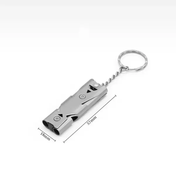 150DB High-Frequency Rescue Whistle Steel Survival Tool - Image 7