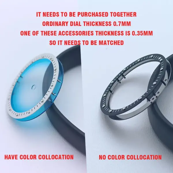 Luminous Transparent Dial for NH35/36/70 Watches - Image 2