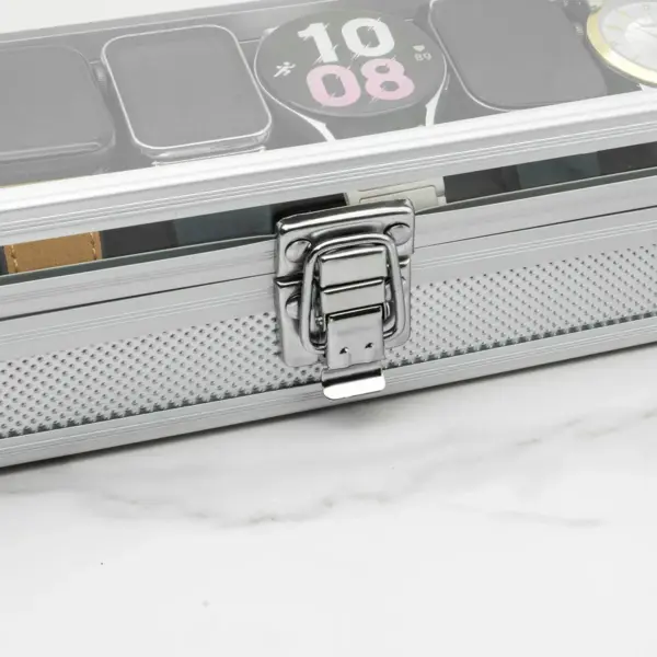 Useful Aluminium Watch Storage Box WT0192 with 12 Slots - Image 4
