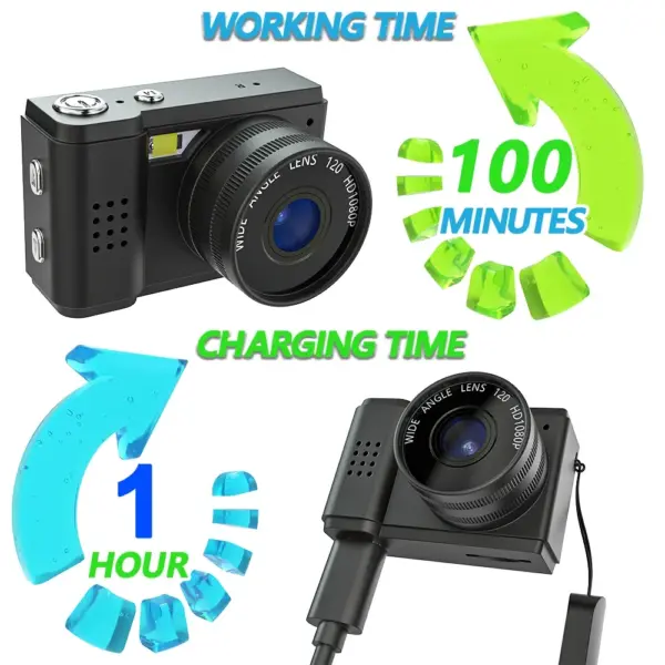 Mini 1080P Bodycam S5 with Screen - Image 3