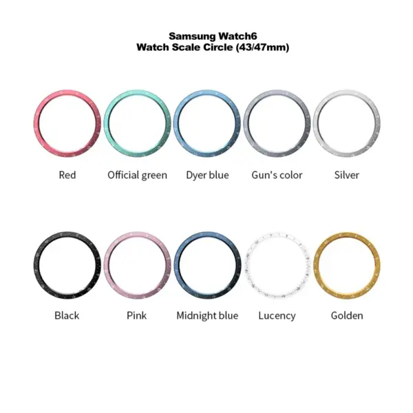 Metal Ring Case for Samsung Galaxy Watch6 Classic - Image 3