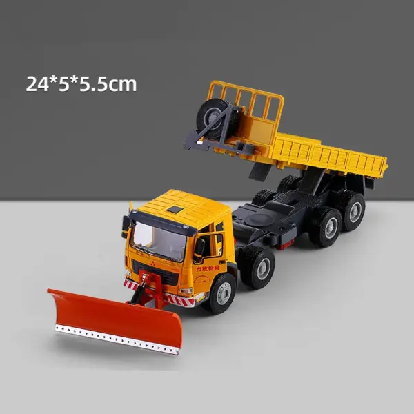 1:50 Alloy Snow Shovel Construction Vehicle Model - Image 7