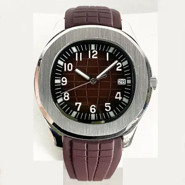 42mm NH35 Men’s Stainless Steel Watch Case with Sapphire Glass - Image 2