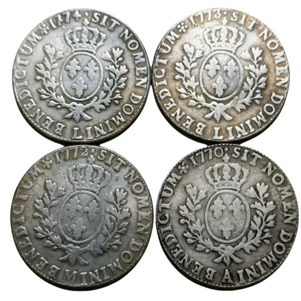 Louis XV Silver Replica 1 Ecu Coin 1770-1774 - Image 2