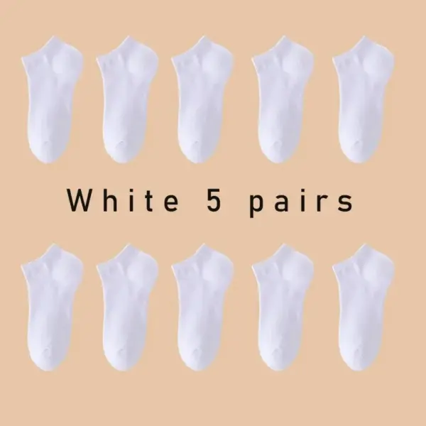 Unisex Low Cut No Show Ankle Socks — 5 Pairs - Image 8