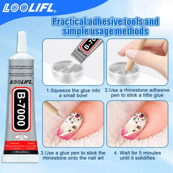 LOOLIFL B-7000 50ml Multipurpose Craft Glue - Image 6
