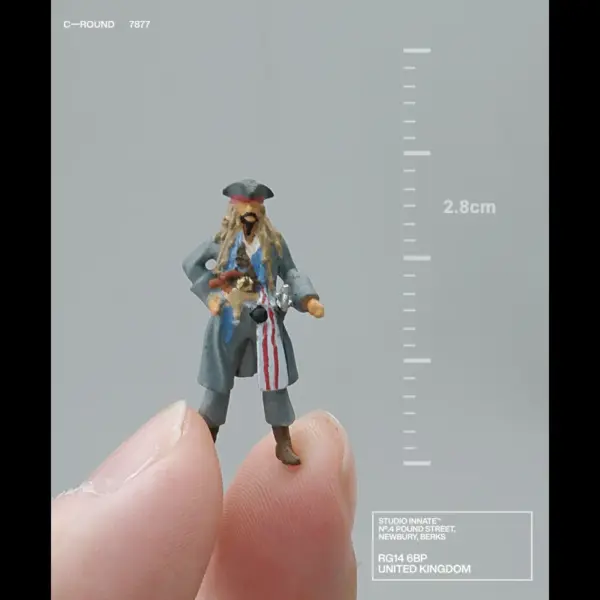 1/64 Pirate Captain Resin Miniature Figure - Image 3