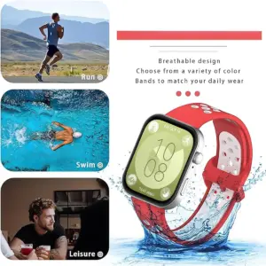 Breathable Silicone Strap for Huawei Watch Fit 3 22 S4e7d5b88b98e4f2abe09cb2eddf6c041n 2