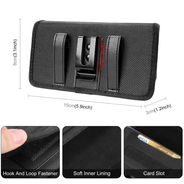 HAWEEL Nylon Phone Waist Bag for iPhone and Galaxy - Image 2
