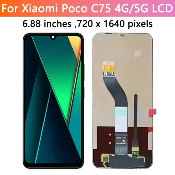 6.88-inch Xiaomi Poco C75 LCD Display Replacement - Image 4