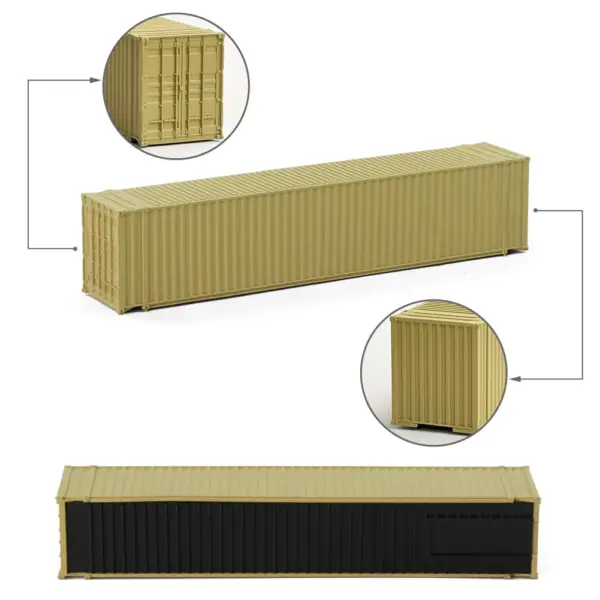 N Scale 9-Color Cargo Container Set C15010 - Image 3
