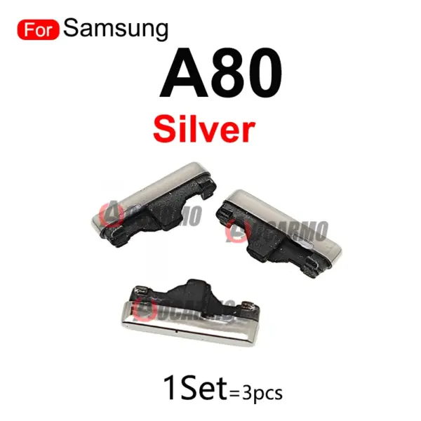 Black Gold Silver Side Buttons for Samsung A80 - Image 6