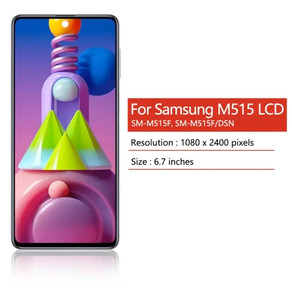 Super AMOLED Display for Samsung M51 M515 M515F - Image 2