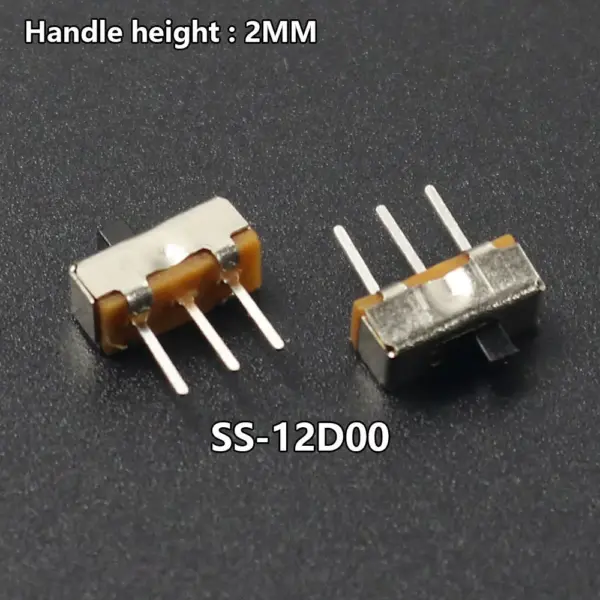 Mini Sliding Toggle Switch SS-12D00 3Pin 1P2T Pack of 10-100 - Image 9