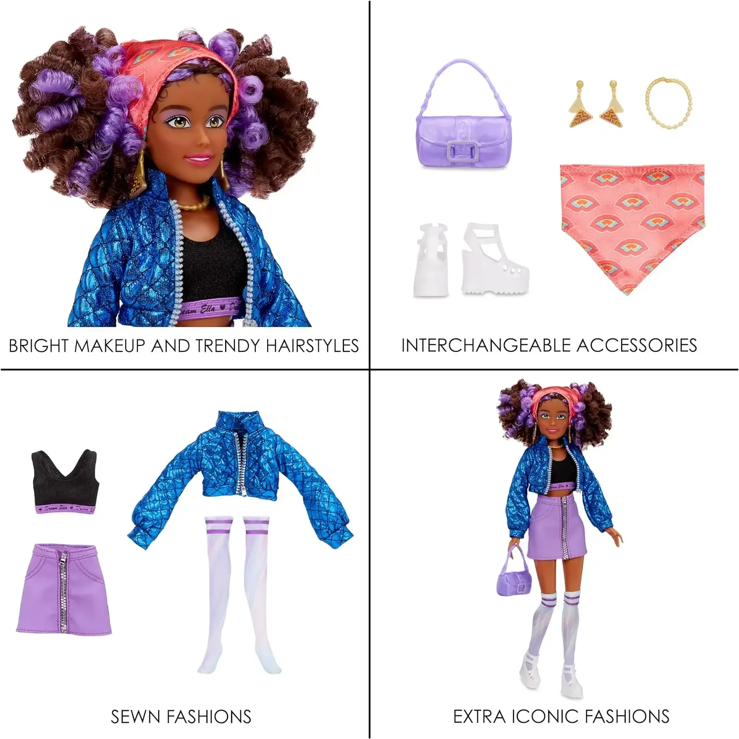 Dream Ella Super Iconic Fashion Doll 11.5 Inches 4 Dream Ella Super Iconic Fashion Doll 11.5 Inches - Image 4