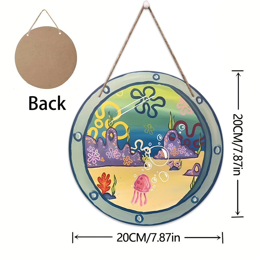 Circular Wooden Wall Plaque for Rooms and Decor 7 Circular Wooden Wall Plaque for Rooms and Decor - Image 7