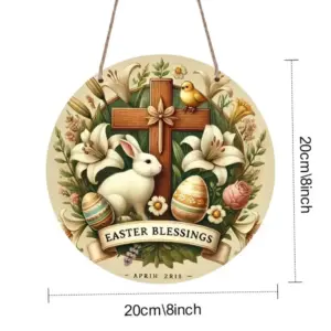 Farmhouse Wooden Easter Bunny Wreath 43 S4fbf3540e6bc4035a5b3f0904c573259V
