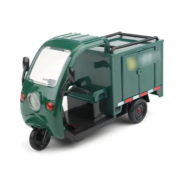 Simulation 1:32 Alloy Delivery Tricycle Toy - Image 5