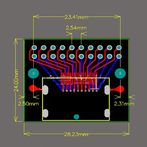DisplayPort Female Test Board 20P Connector - Image 3