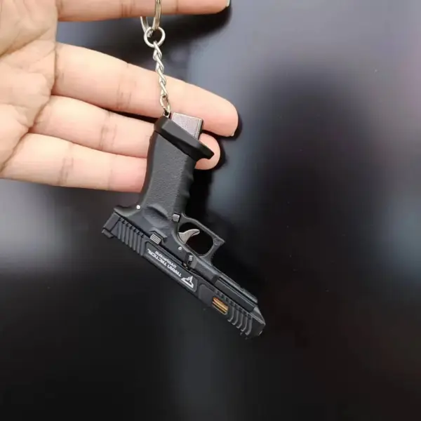 Mini Alloy Gun Keychain Model 1:3 Disassemble Toy - Image 6