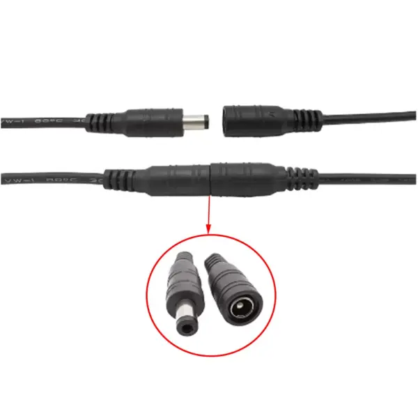 2.1mm x 5.5mm DC Power Connector Cable 15cm - Image 4