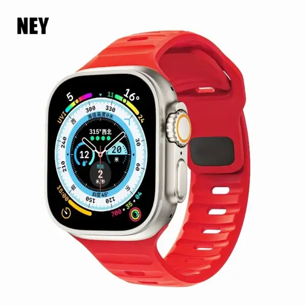 Silicone Sport Band for Apple Watch Series 8-1 - Image 10