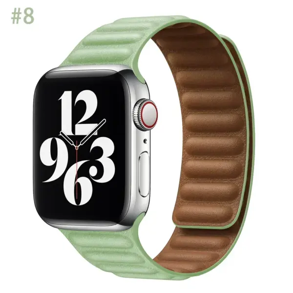 Leather Strap for Apple Watch Series 8/7/6/5/4/3/2/1 - Image 38
