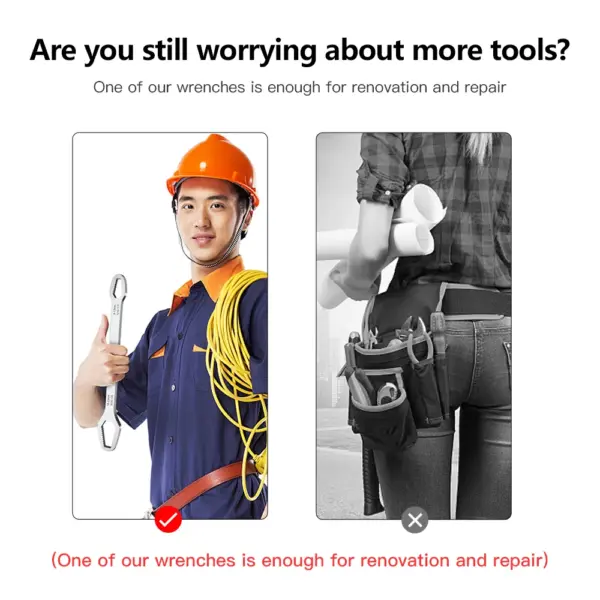 8-22mm Adjustable Double-Head Torx Wrench for Mechanical Repairs - Image 6