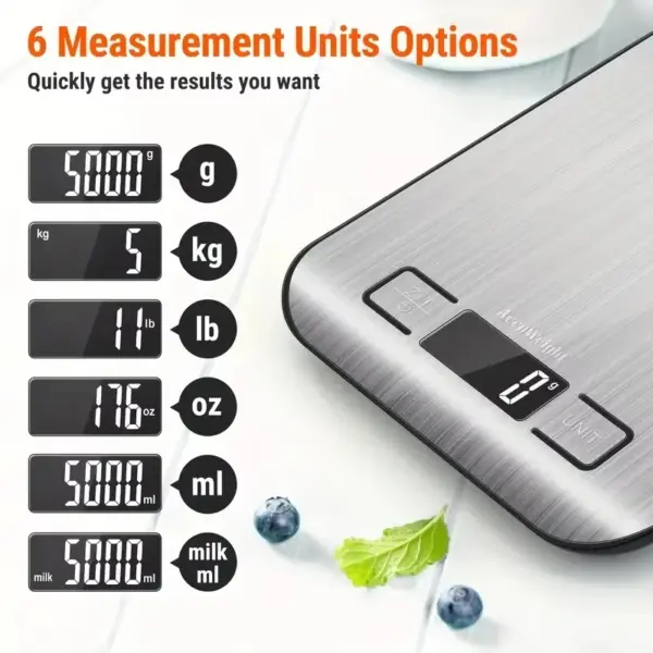 Xiaomi Digital Kitchen Scale Stainless Steel 5kg - Image 3