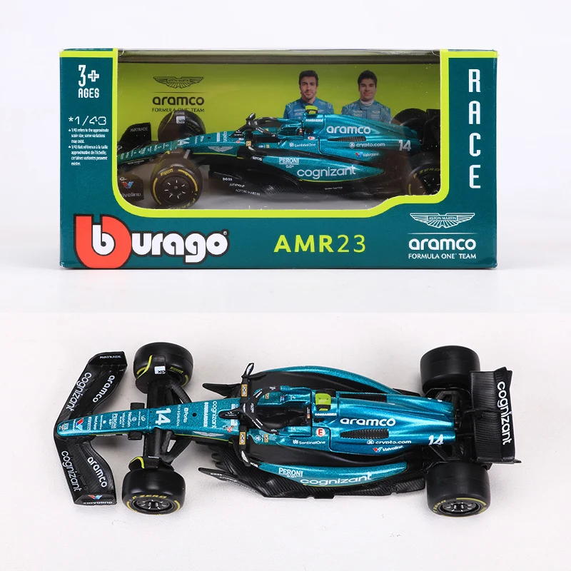 Bburago 1:43 Aramco F1 AMR23 Model Car 5 Bburago 1:43 Aramco F1 AMR23 Model Car - Image 5