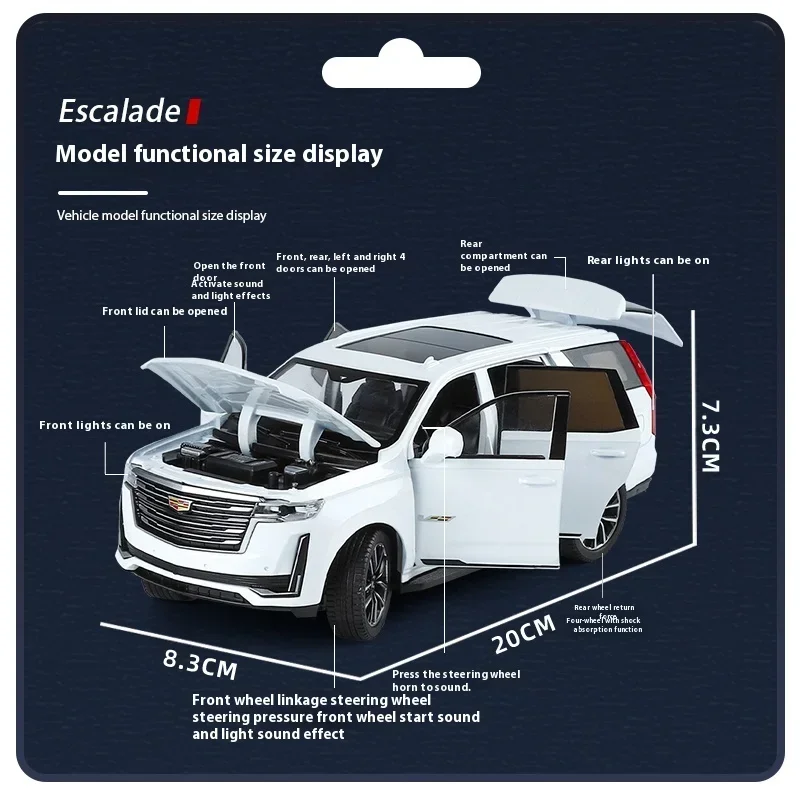 1:24 Cadillac Escalade Diecast SUV Model 2 1:24 Cadillac Escalade Diecast SUV Model - Image 2
