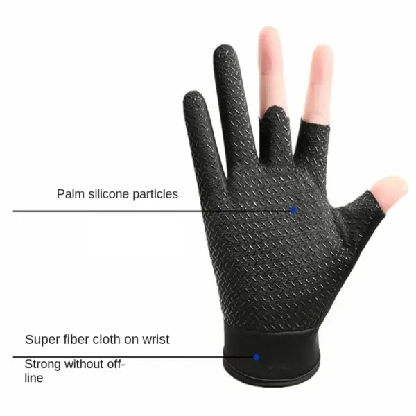 Men's Summer Three-Finger Fishing and Cycling Gloves - Image 4