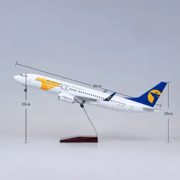 Mongolian Airlines Boeing 737 Diecast Model - Image 6
