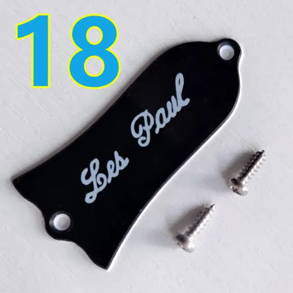 Black 2-Ply Guitar Truss Rod Cover for LP & SG - Image 14