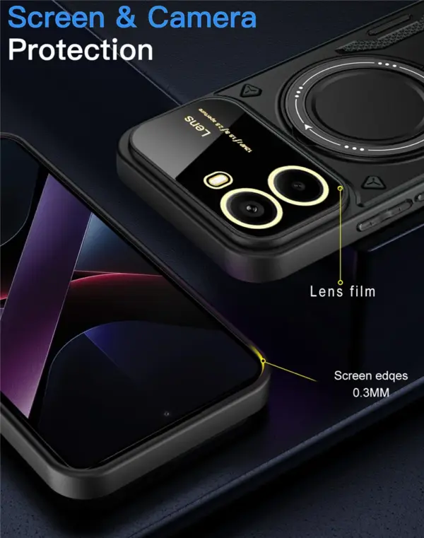 POCO X7 Pro 5G Magnetic Armor Case with Lens Protector - Image 5