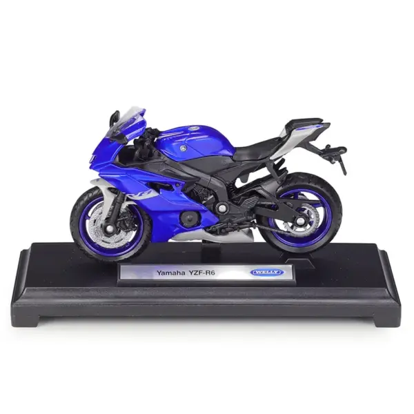 Yamaha YZF R6 1:18 Diecast Motorcycle Model - Image 5