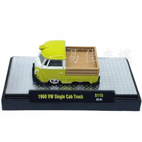 1960 VW Single Cab Truck Diecast Model 1:64 Alloy Collection - Image 3