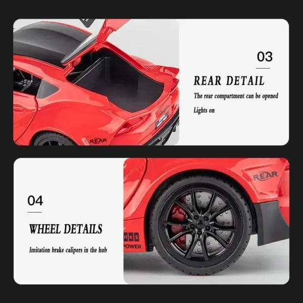 1:22 Toyota Supra Alloy Diecast Model - Image 5