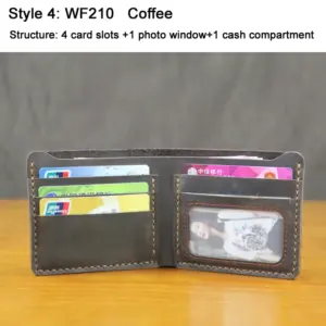 Luxury Handmade Cow Leather Wallet WF310 28 S51f4d81832b84d049c35b6036e84e0f03