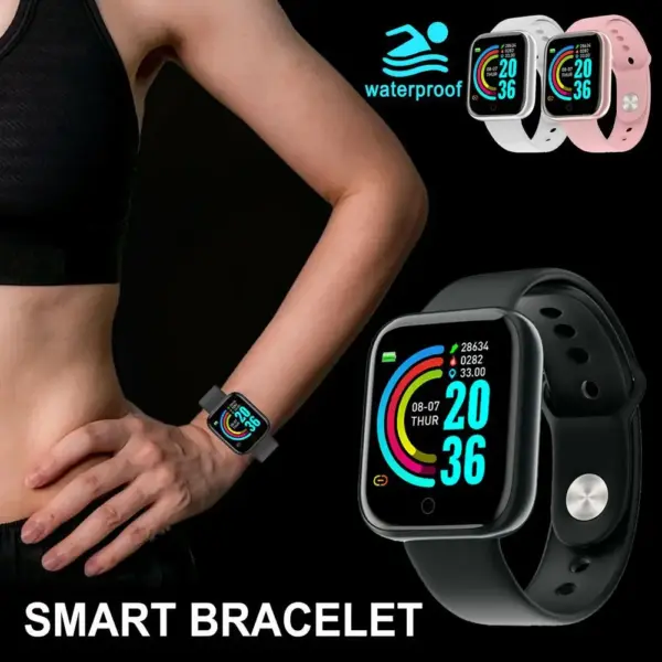 OZKVVM D20 Y68 Fitness Smartwatch with Heart Rate - Image 2